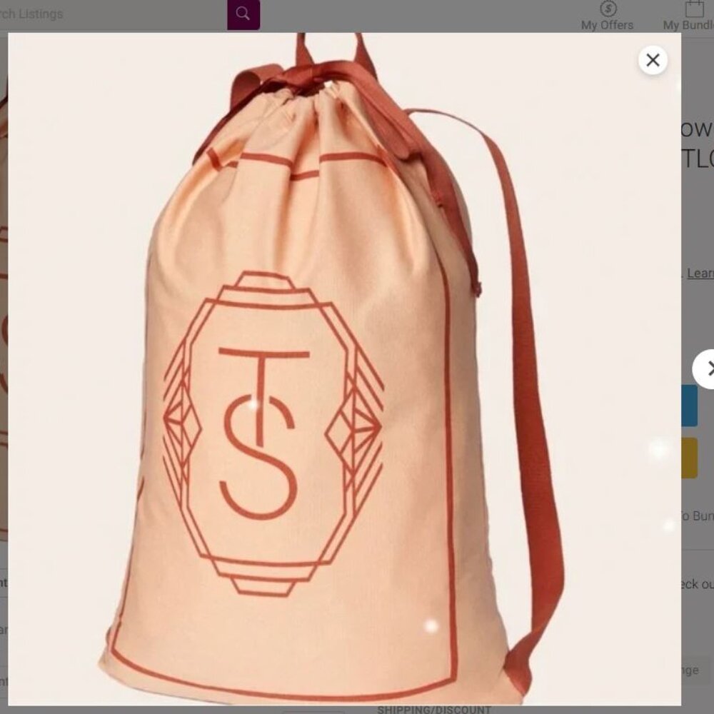 Taylor Swift The Life of a Showgirl Show Girl Laundry Bag TS Monogram TLOAS NWT